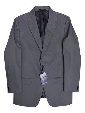 STUDIOSUITS Blazer Business Casual Grey Luxury Designer Work Jacket Mens 44R (L)